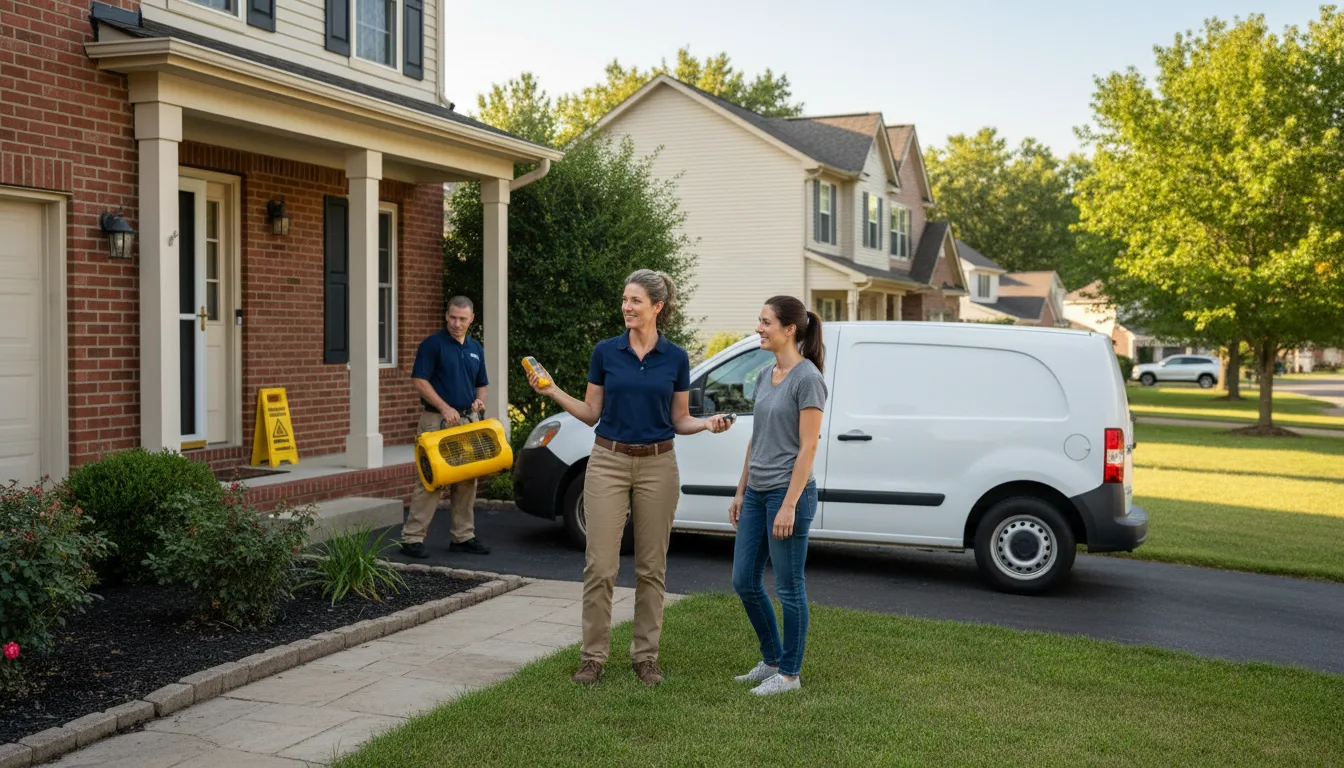 Water restoration image for Home Water Damage Repair in Denton, KS